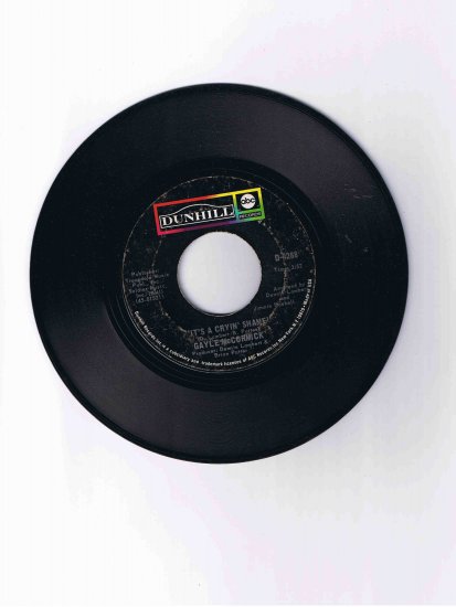 Gayle McCormick 45rpm single, "It's a Cryin' Shame" / "If Only You Believe"