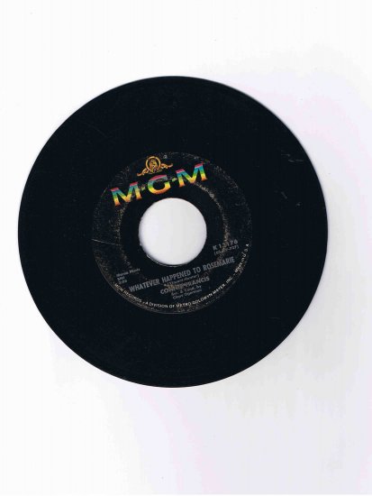 Connie Francis 45rpm single, "Whatever Happened to Rosemarie" / "Your Other Love" (M-G-M)