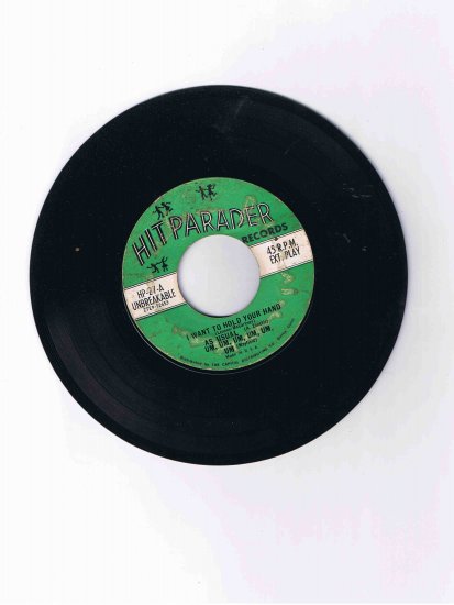 Hitparader Records 45rpm EP with Beatles, "Surfin' Bird," etc. hits