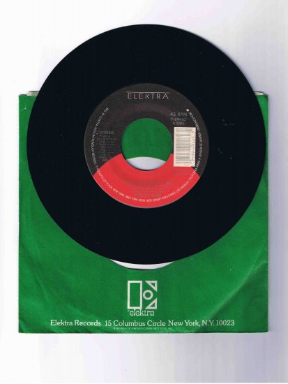 Mötley Crüe 45rpm single, "Girls, Girls, Girls" / "Sumthin' for Nuthin'" (Elektra)