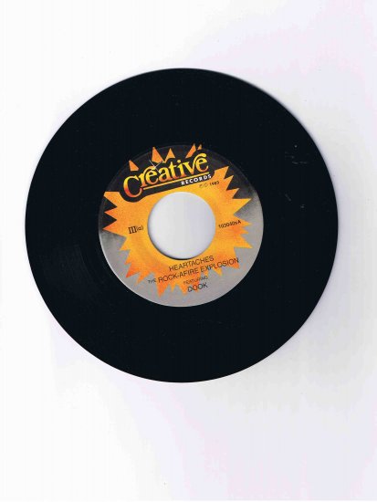 Rock-afire Explosion 45rpm single, "Heartaches" / "Birthday" (1983)