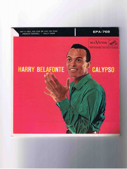 Harry Belafonte 45rpm EP, "Calypso," picture sleeve only