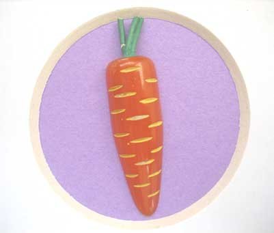 1930's Bakelite Rare Vintage Carrrot Antique Button or Charm