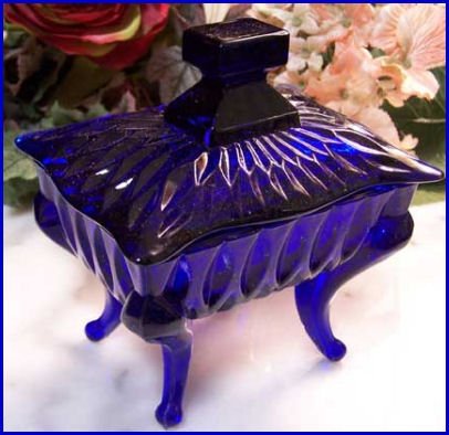 Blue Piano Glass Dish