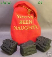 Lump of Coal Gag Gift- Naughty Christmas Present
