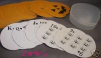 Novelty Pumpkin- shaped Playing Cards- Halloween