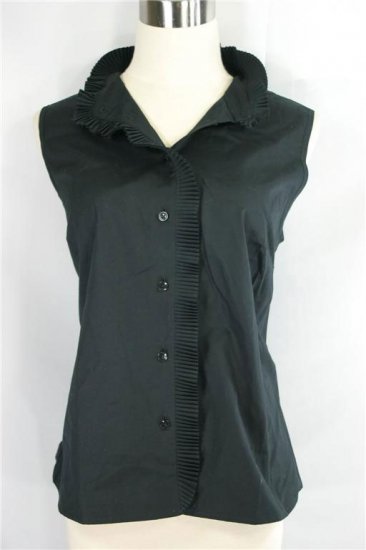 Talbots' Brand New Classic Black Cotton Shirt - $68 Retail Tag