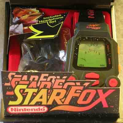 Rare Nintendo StarFox Game Watch W/display Box
