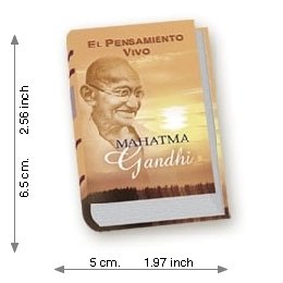 The Living Thought Of Mahatma Gandhi - Luxury - Mini Book
