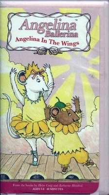 ANGELINA BALLERINA Angelina in the Wings VHS