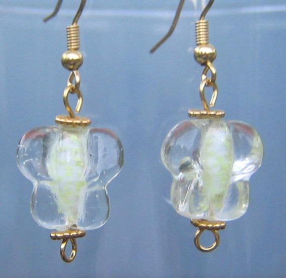 Glow-in-the-Dark Butterfly and Gold Earrings