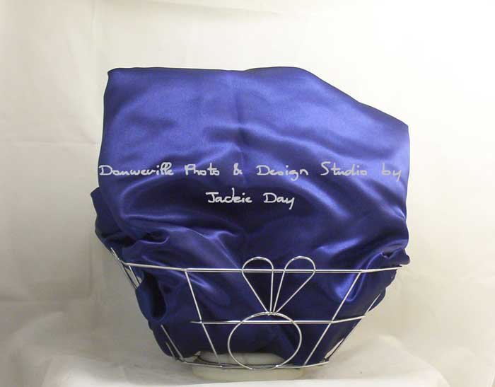 Victoria's Secret NAVY Satin Sheet Bedding Set FULL