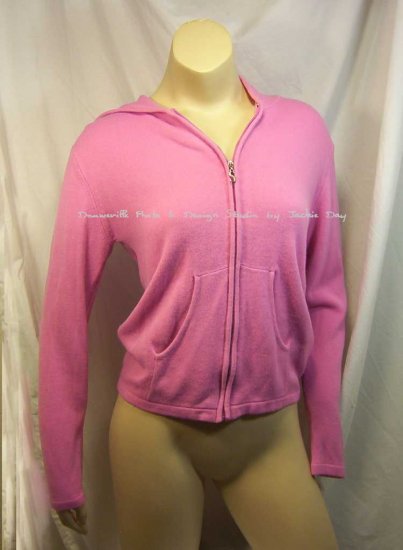 SOMERS Faux Cashmere Jog Suit PINK Knit Hoodie Pant XS