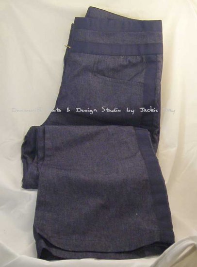 Suzanne Somers Womens J-Pocket Stretch Denim Suit Pant Indigo Size 10