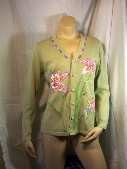 Limited Edition: Storybook Knits TIGER LILLIES Cardigan XS