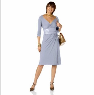 LUKASTYLE SWRAP Techno Jersey Long Sleeve Dress SKY XL
