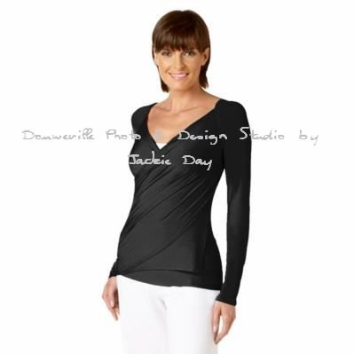 Techno Jersey S'Wrap Cardigan by LUKASTYLE BLACK Medium