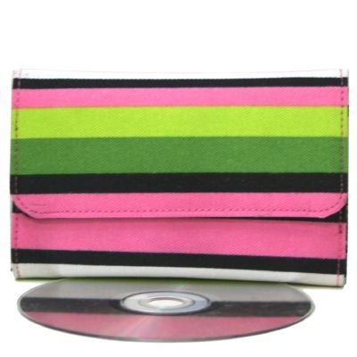 Trendy Pink Stripe Mini Wallet