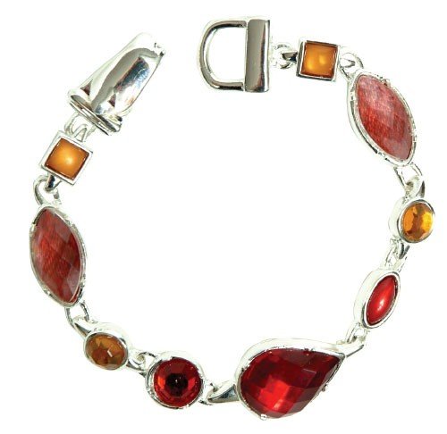 Red and Citrus Precious Stone Bracelet