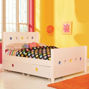 LittleMissMatched SKETCHoRAMA Twin Size Bookcase Bed