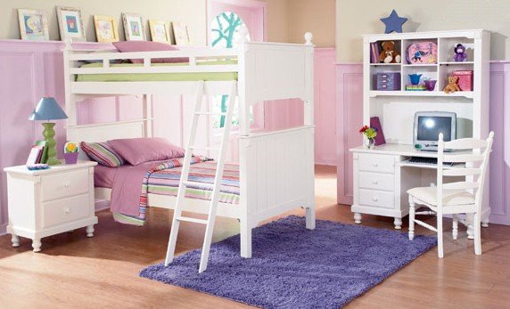 Casual Kids Twin Size Bunk Bed