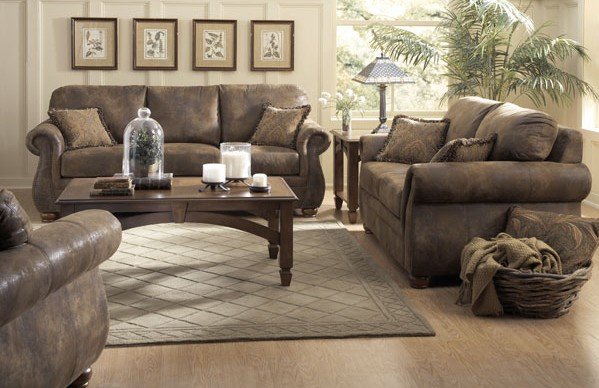 BOMBER JACKET SOFA LOVE SEAT LIVING ROOM FURNITURE SET