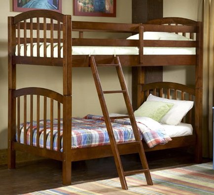CASUAL TEEN TRENDS TWIN SIZE BUNKBED KIDS ROOM BUNK BED