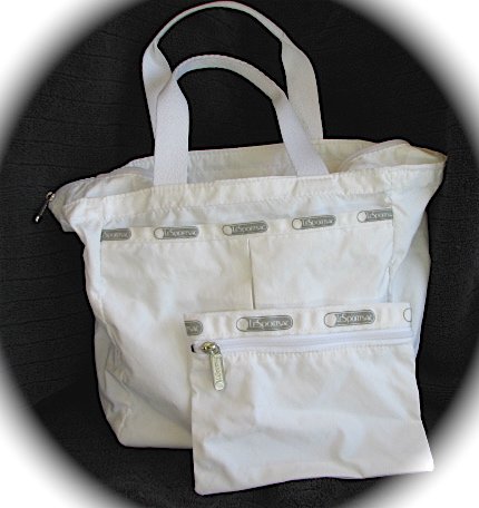 LESPORTSAC Hobo Purse White New NWOT