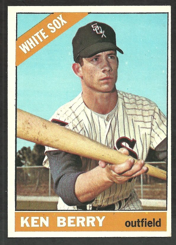 Chicago White Sox Ken Berry 1966 Topps Baseball Card 127 Vg