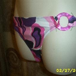 NWT Rampage Multi Color Paisley Print Bikini Bottom XS