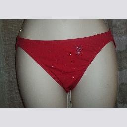 NWT Playboy Red Rio Bikini Bottoms w beaded Bunny S