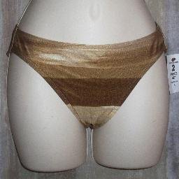 NWT Tommy Bahama Brown Striped Bikini Bottom 4