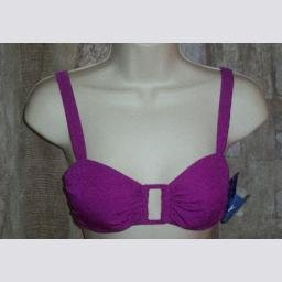 NWT Body ID Fuchsia Underwire Bikini Swim Top 7 8