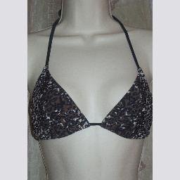 NWT Old Navy Leopard Print Triangle Bikini Swim Top XS