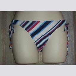 NWT Old Navy Diagonal Stripe Side Tie Bikini Bottoms XS