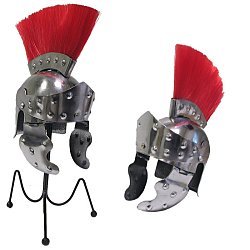 Mini Crested Roman Officer's Helmet Desktop Display