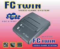 FC Twin NES/SNES Console - Dark Gray (New)