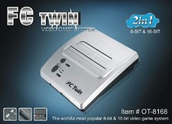 FC Twin NES/SNES Console - Silver/Black (New)