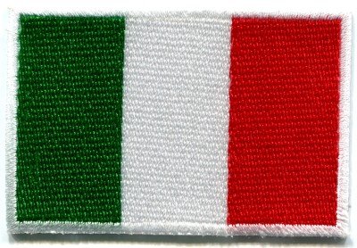 Italian flag Italy Rome hope faith charity applique iron-on patch Medium S-101