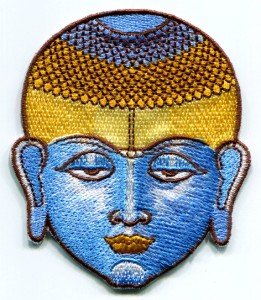 Buddha buddhist yoga trance embroidered applique iron-on patch T-36