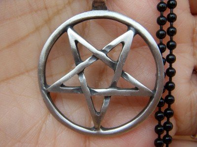 Wholesale lot 12 pentagram occult pewter pendants new FREE WORLDWIDE SHIPPING!