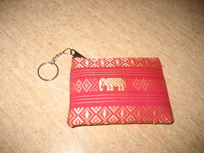 Red elephant design wallet