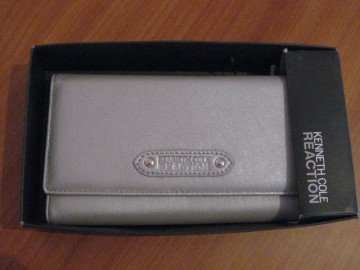 Silver Leather Purse from Kenneth Cole