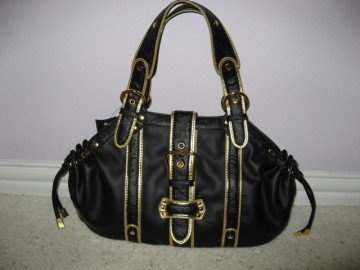 Black and Gold Handbag from VANI
