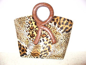 African Leopard Skin Patern Handbag by Vani