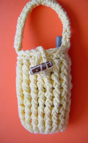 Yellow Cellphone Case with Strap