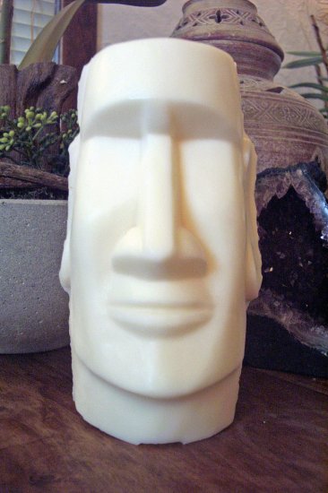Statue Candles-Easter Island Figure