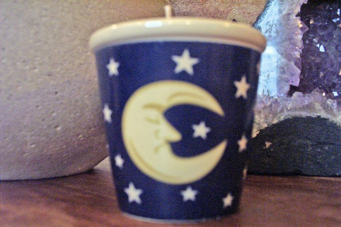 Votive Candle Holder-Celestial Moon & Stars