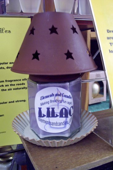 Rusty Stars Candle Shade