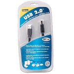 Fellowes 99466 10' USB 2.0 A to B Cable (Black)